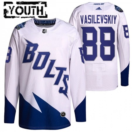 Barn Ishockey Tampa Bay Lightning tröja Andrei Vasilevskiy 88 Adidas 2022 Stadium Series Authentic